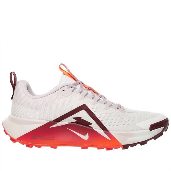 NEW NIKE men\'s wildhorse 10 trail running shoes in sail/hyper crimson-silt red main image 5